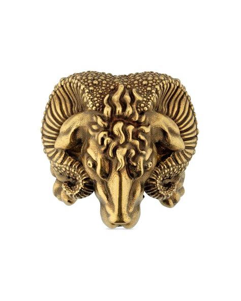 Gucci Zodiac Aries Ram Ring 